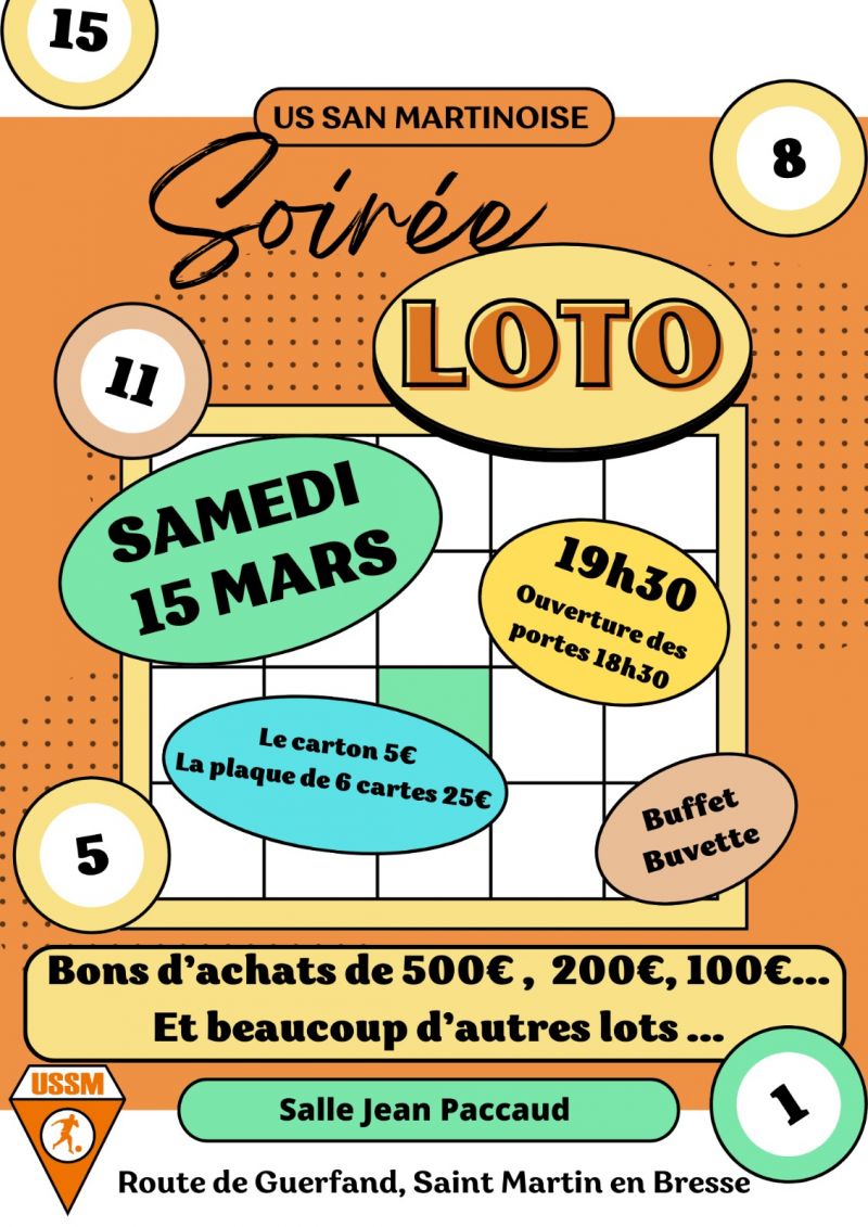Info Chalon - annonces - LOTO UNION SPORTIVE SAN-MARTINOISE